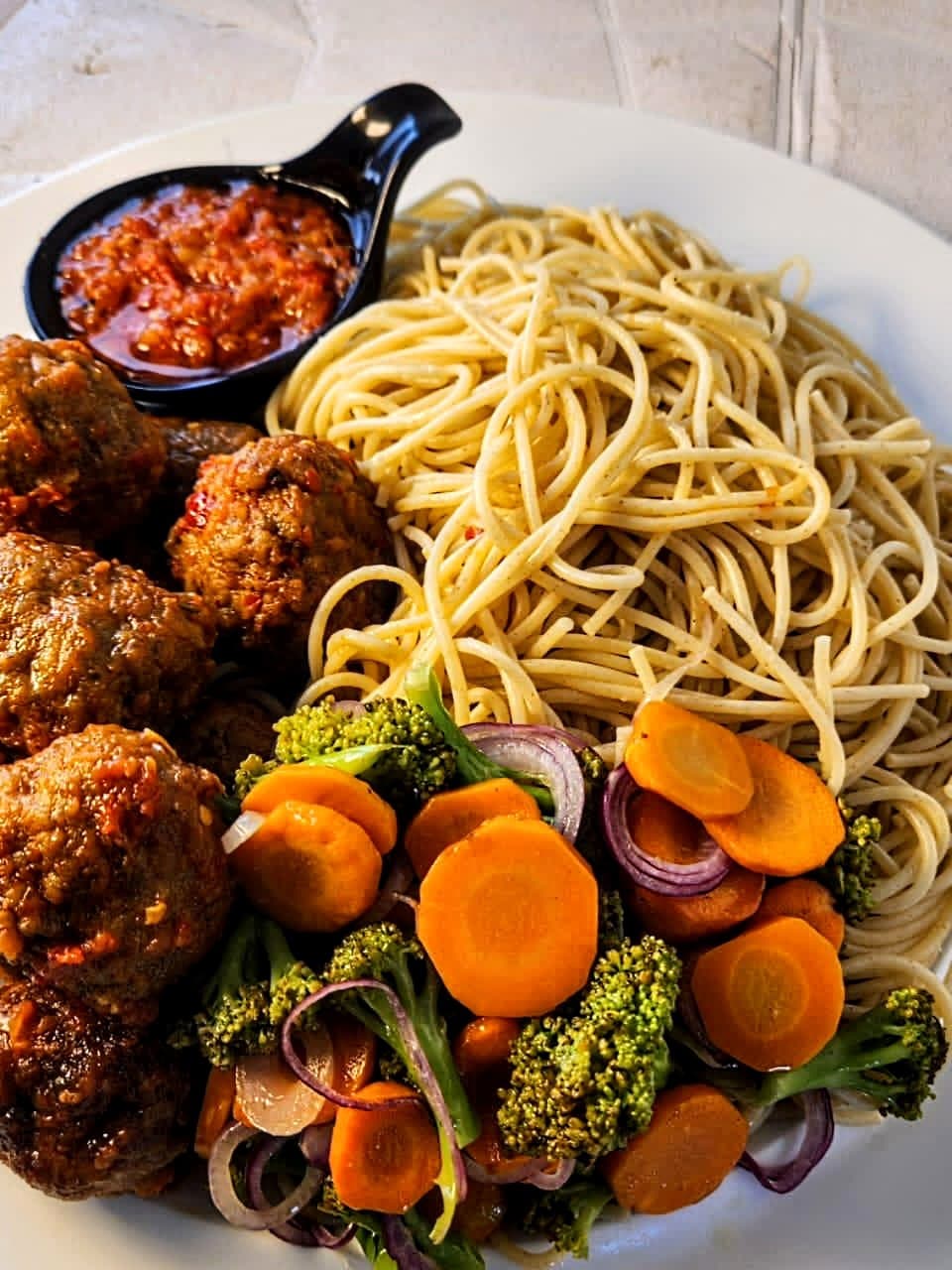 Spaghetti dish